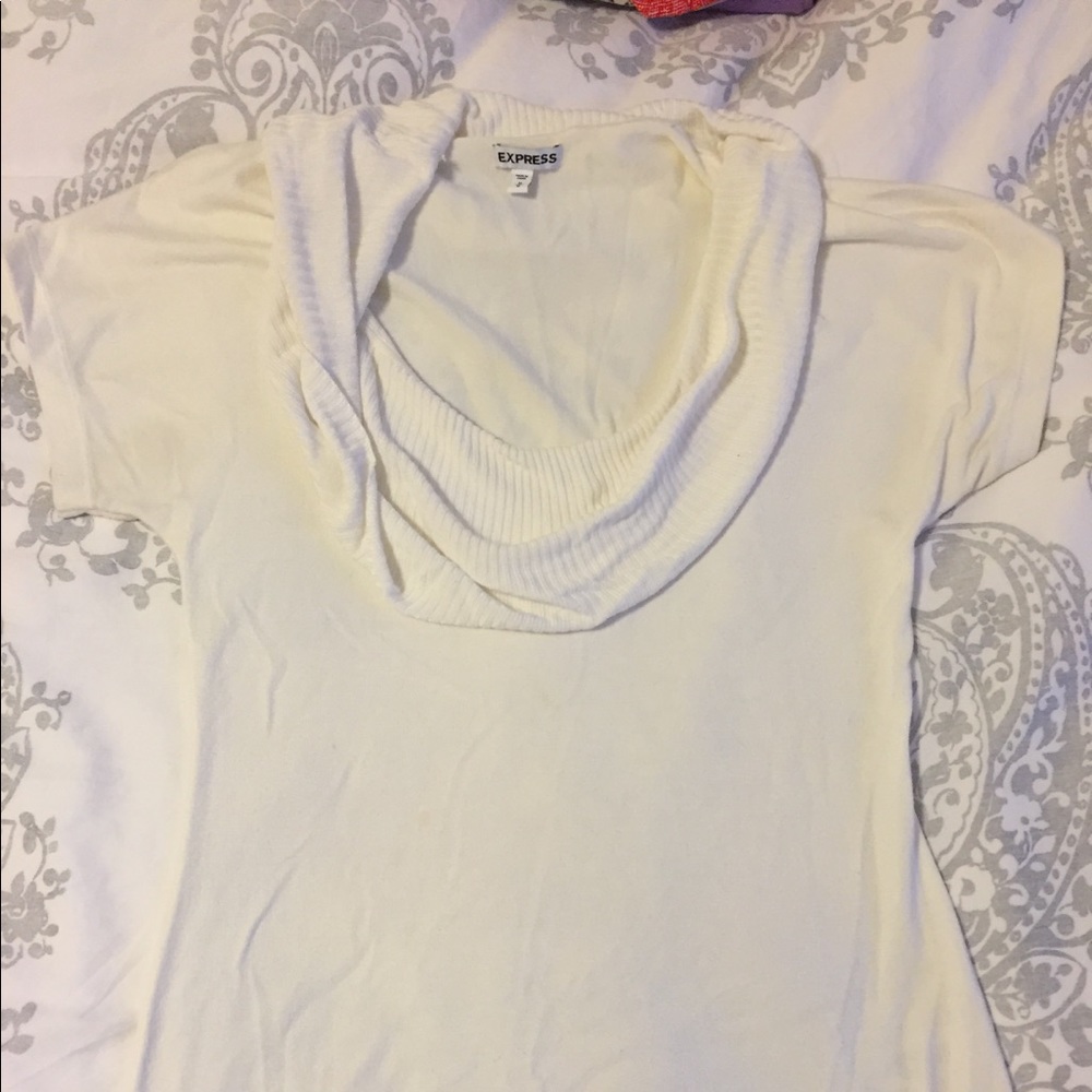 Express short sleeve sweater